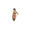 Ensemble 3 pièces fushia, soutien gorge, porte jarretelles et string 